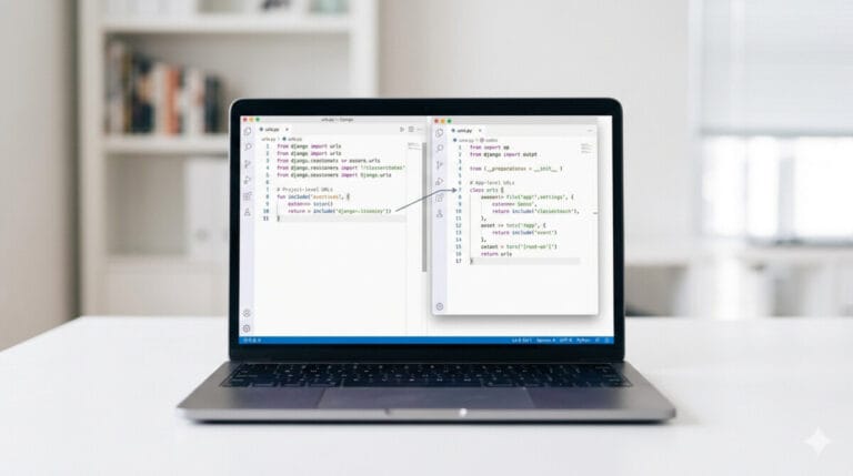 Django URL 설정 — 2단계 구조와 include() prefix 원리