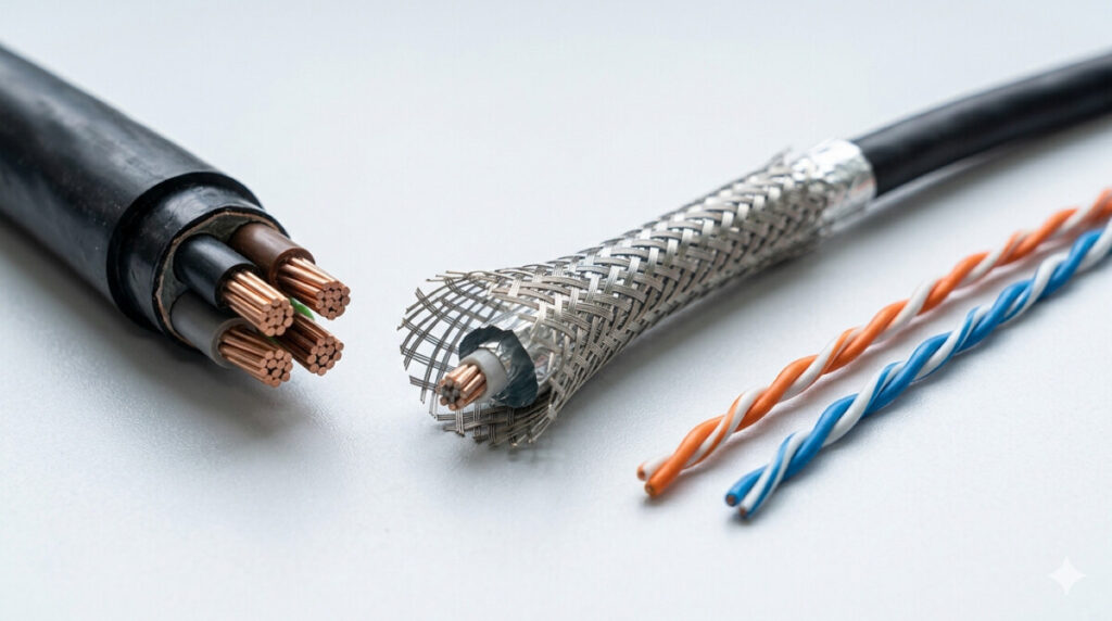 케이블 노이즈 EMC 대응 원리 — 물성분리, 차폐, Twisted Pair