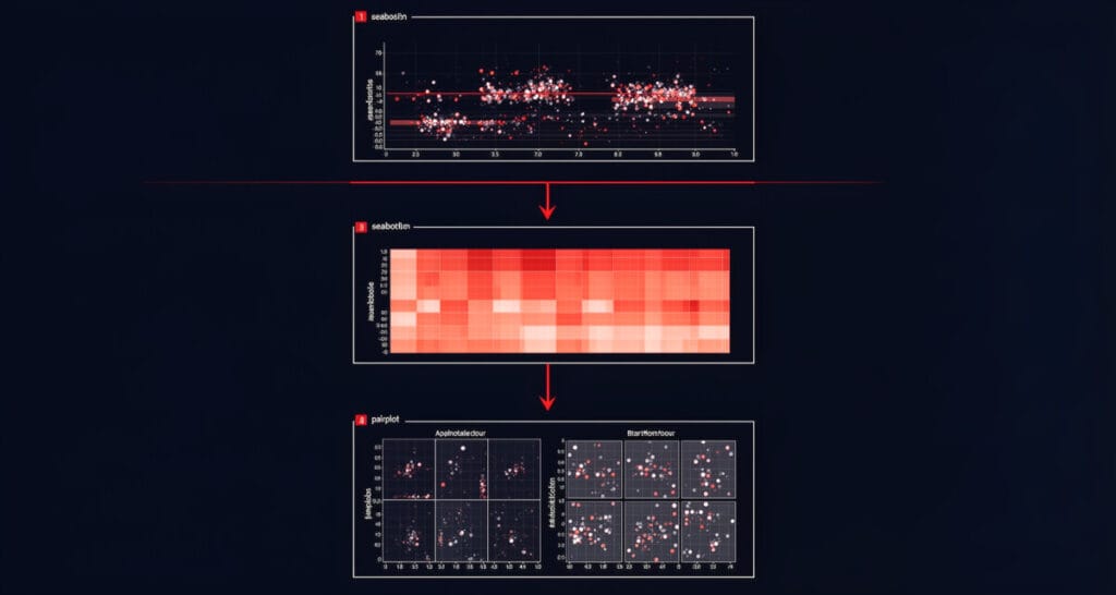 파이썬 시각화 개념 흐름 — pandas seaborn 차트 선택 구조